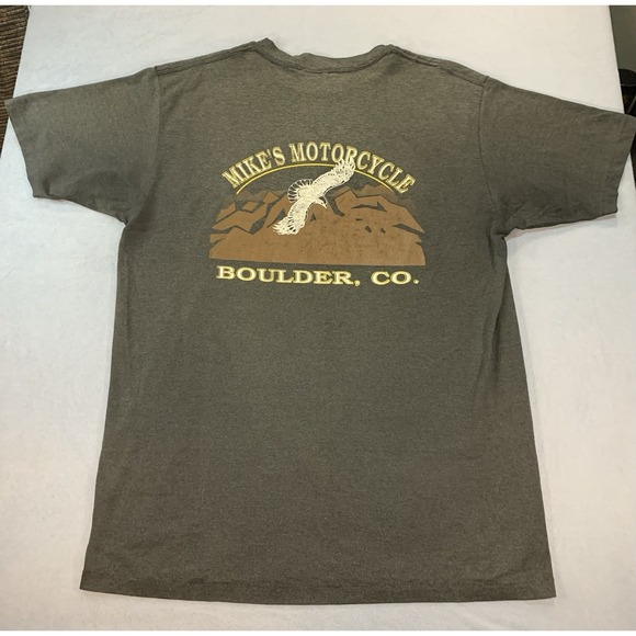VTG '90 3D Emblem HARLEY DAVIDSON Boulder Colorado BIKER MOTORCYCLE USA SHIRT XL - Picture 2 of 14